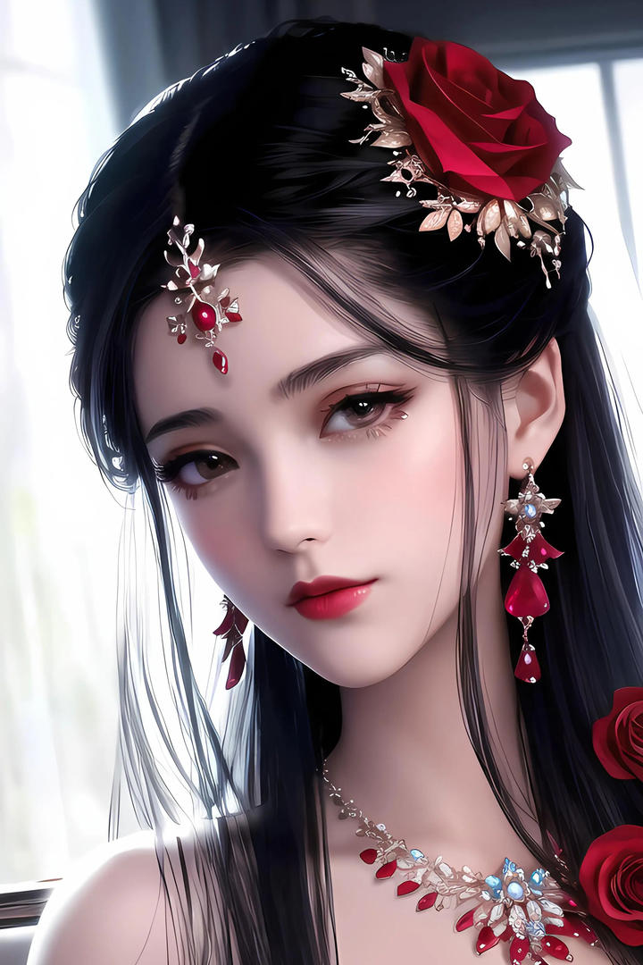 漂亮AI动漫美女图片