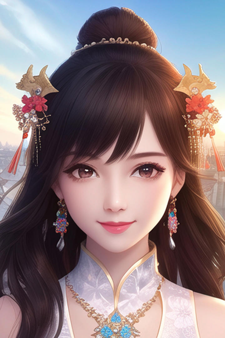 古典AI美女图片