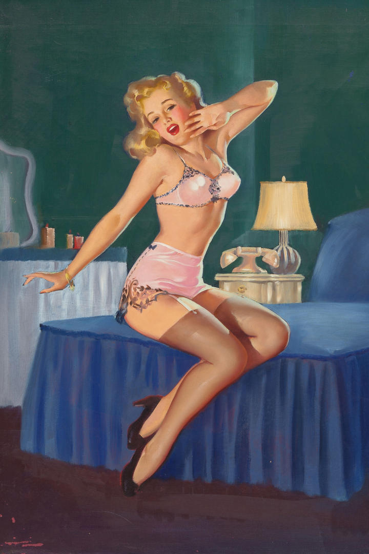 美国丽人性感美女油画绘画图片集