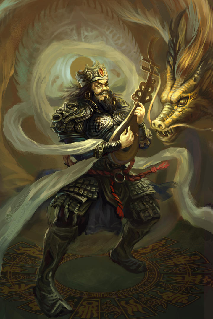 威武的将军中国古代神话人物绘画原画图片
