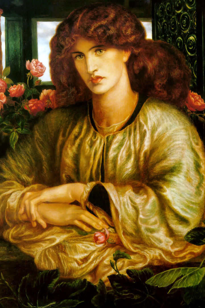 19世纪英国著名画家罗塞蒂美女油画作品欣赏