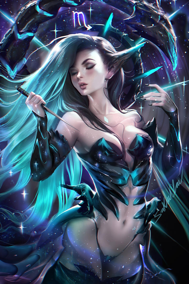 身材火辣的暗黑天使动漫美女壁纸图片