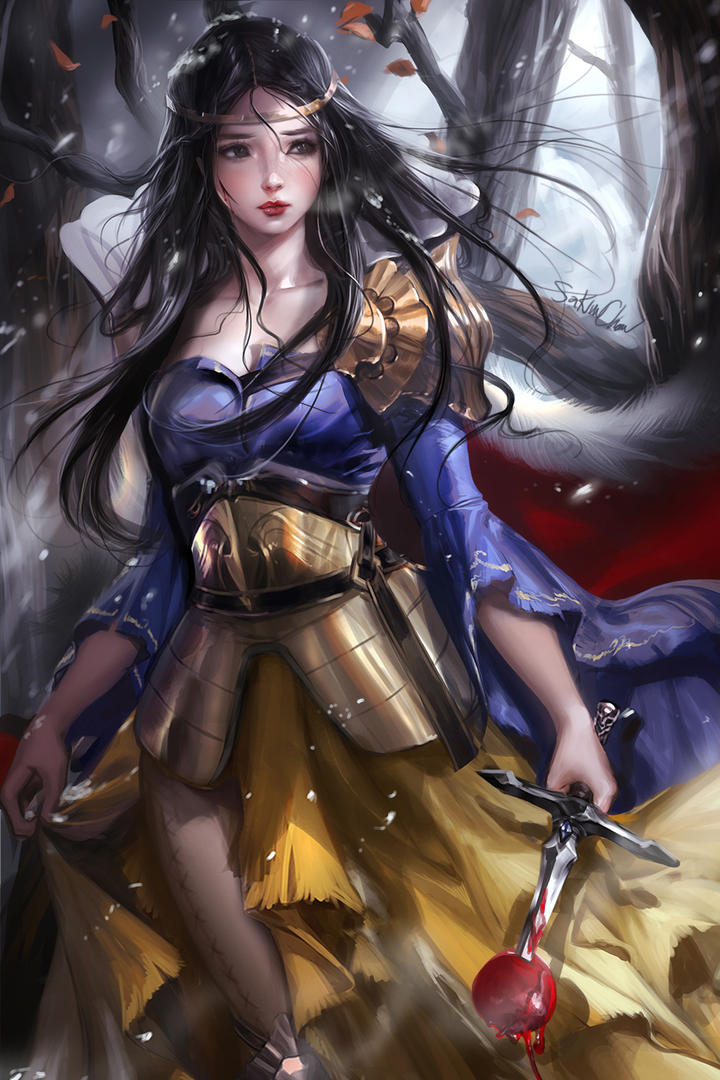 国外动漫美女战士素材图片大全