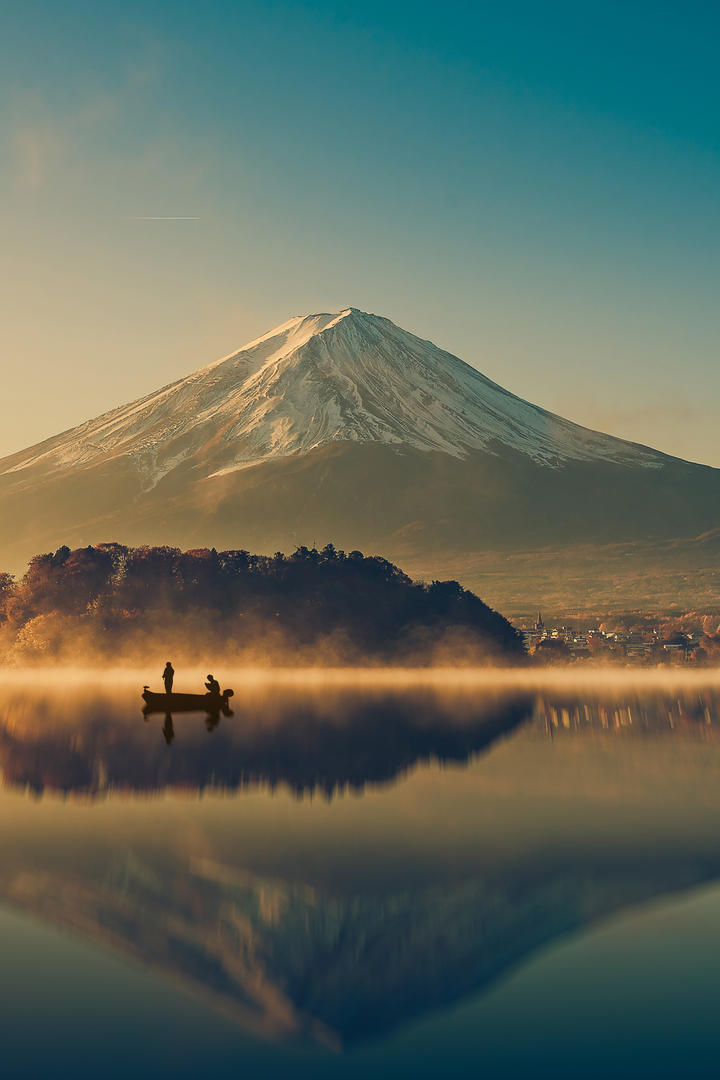 日本富士山唯美山水风景壁纸图片