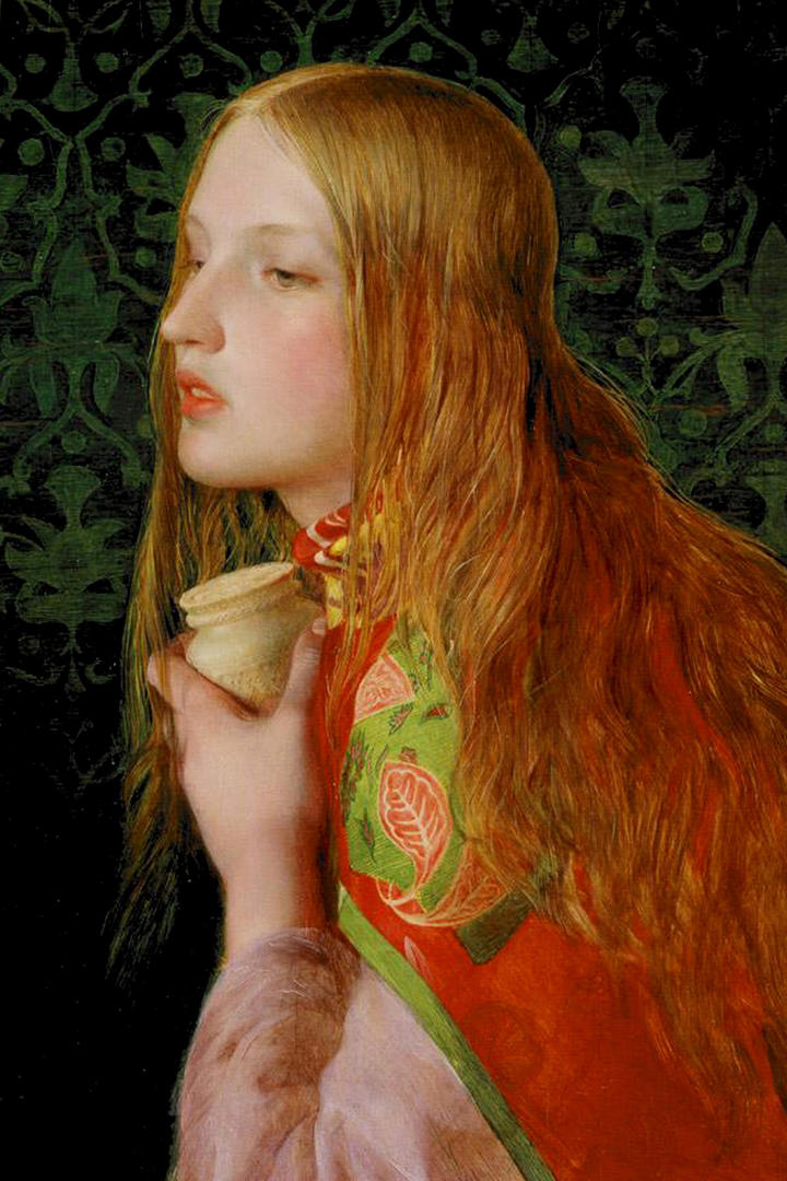 英国著名画家弗雷德里克·桑迪斯肖像油画作品图片下载