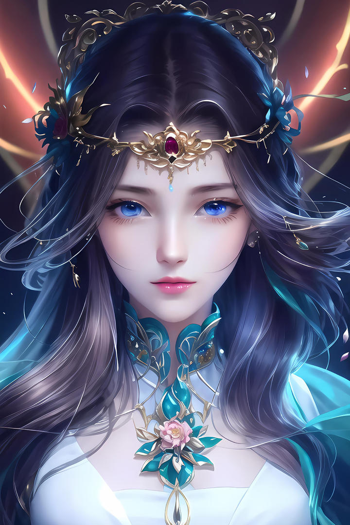 AI美女图片