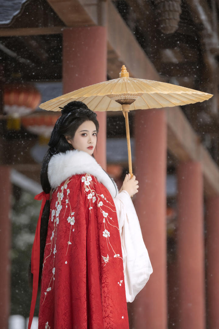 国风古装美女回眸图片