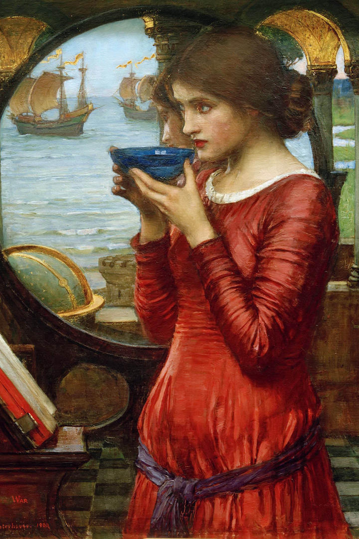 沃特豪斯女性人体艺术油画绘画图片