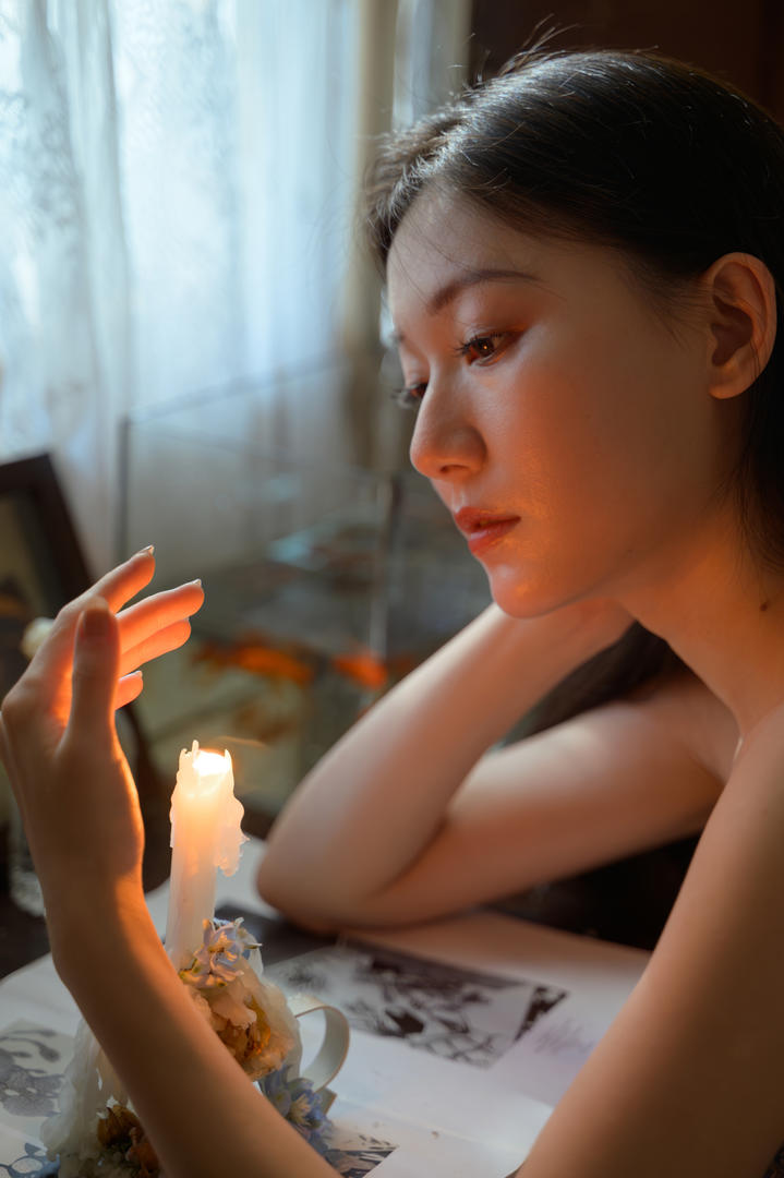 中国美女氛围感写真
