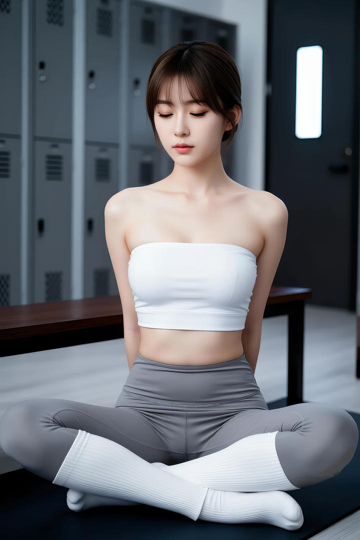 漂亮美女做瑜伽高清图片