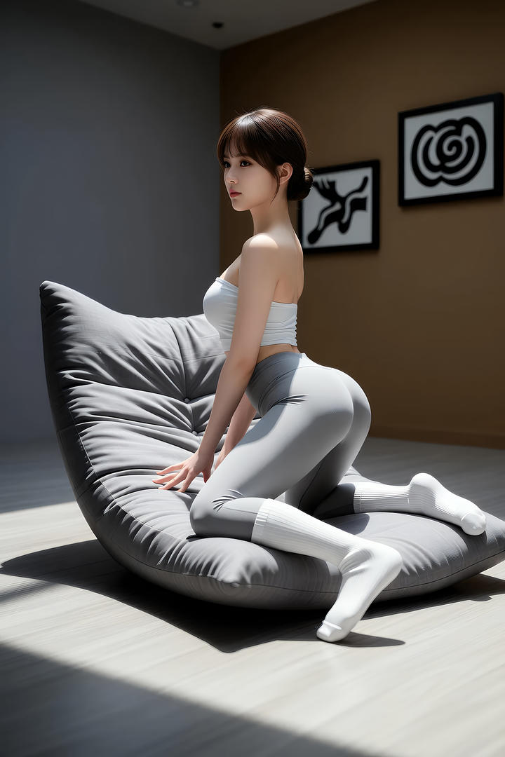 翘臀瑜伽裤美女背影图片