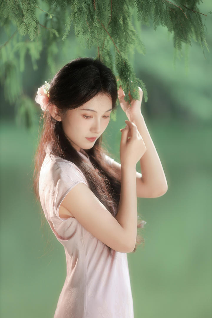 优雅旗袍美女摄影图片