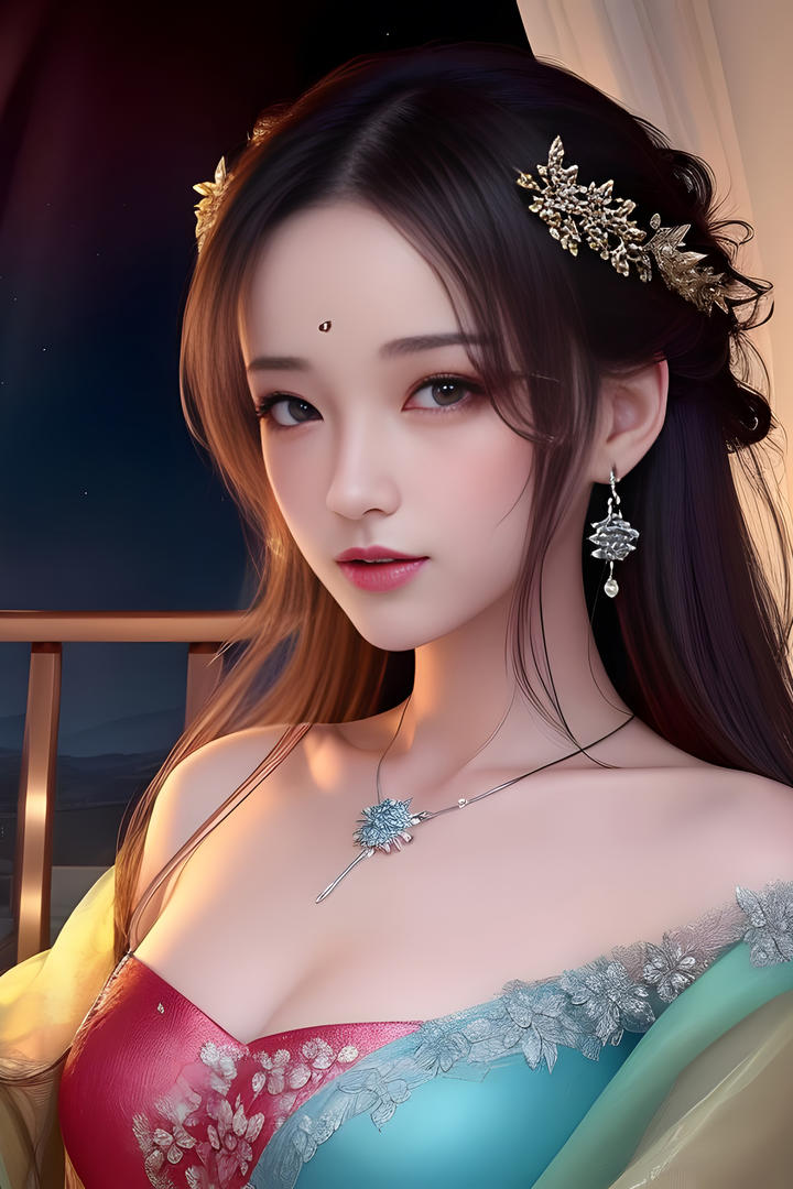 二次元AI动漫美女高清手机壁纸图片