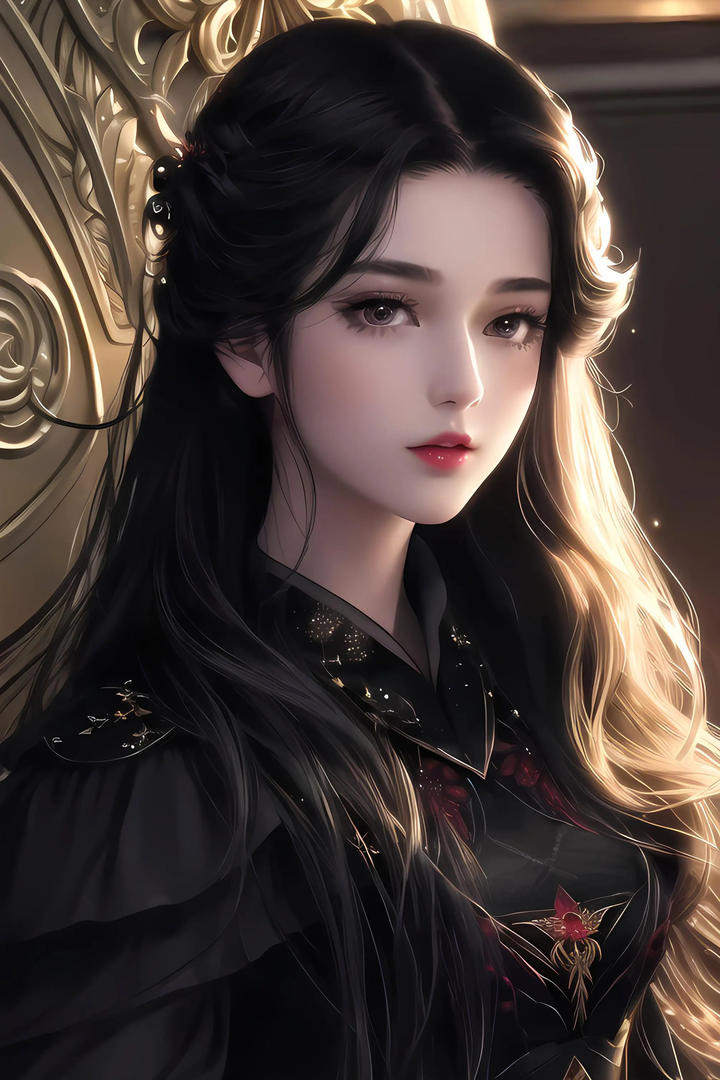 漂亮AI美女暗黑风格动漫女孩壁纸图片集