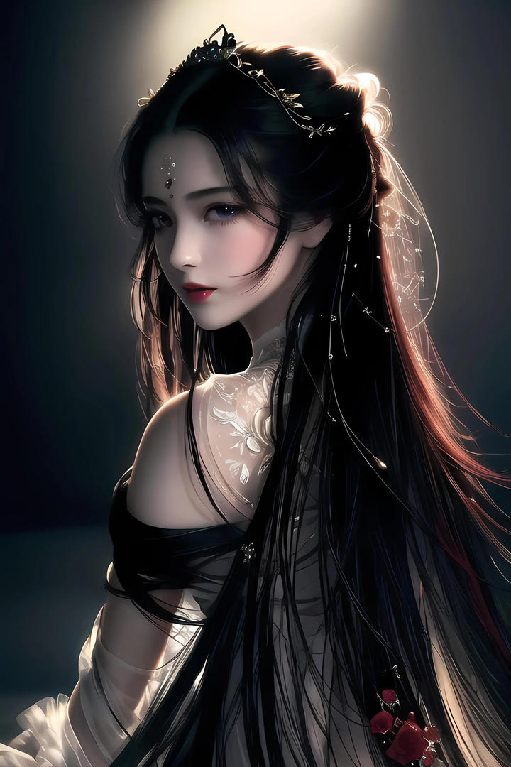 古典AI动漫美女高清手机壁纸大全
