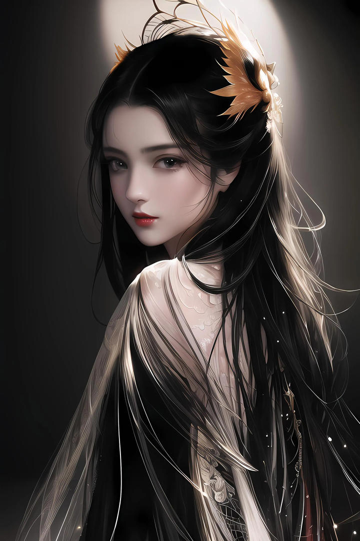 冷艳AI美女唯美手机竖屏壁纸下载