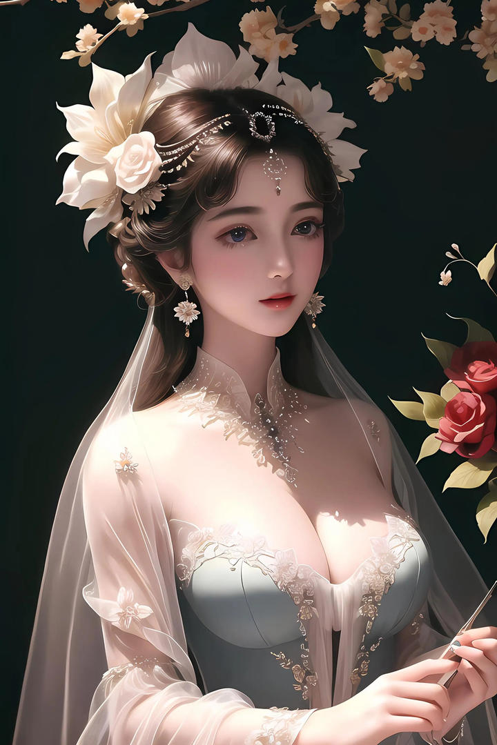 高颜值AI动漫美女性感图片