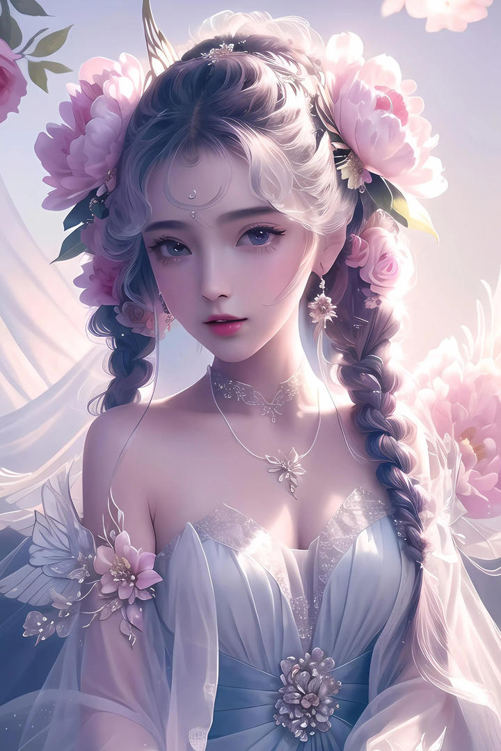 AI美女高清手机壁纸图片