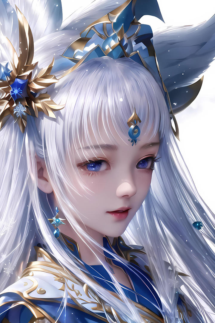 AI动漫美女高清手机壁纸大全