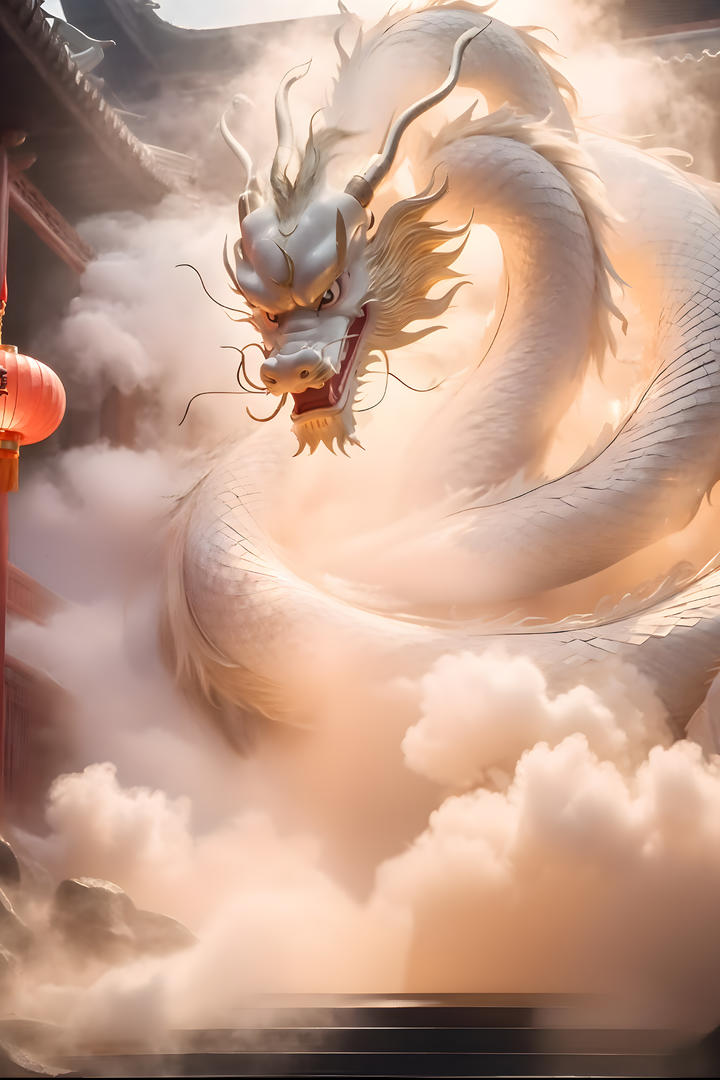 威武霸气的的东方巨龙高清素材图片