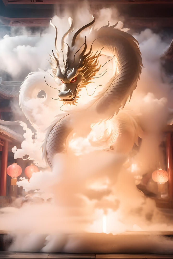 高贵的东方巨龙高清3D模型原画图片