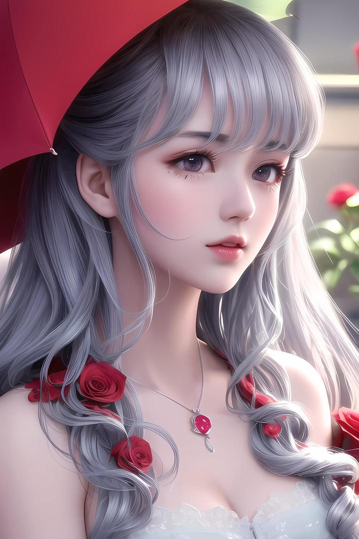 高清AI动漫美女图片
