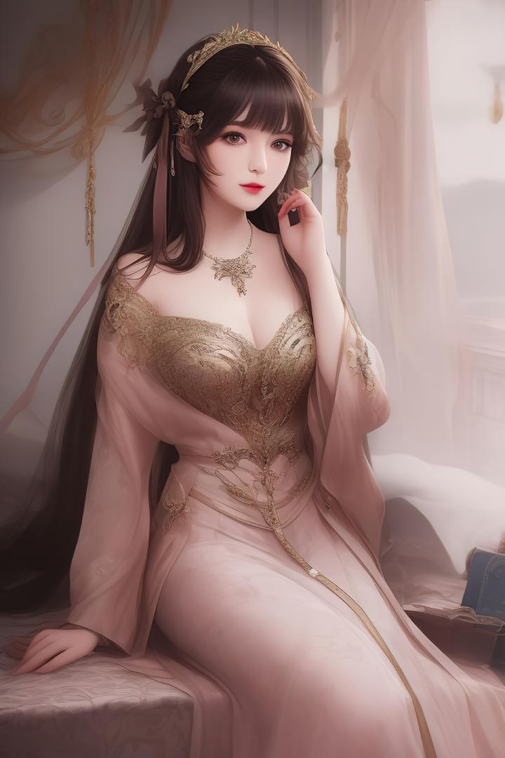 中国古装AI美女高清大图