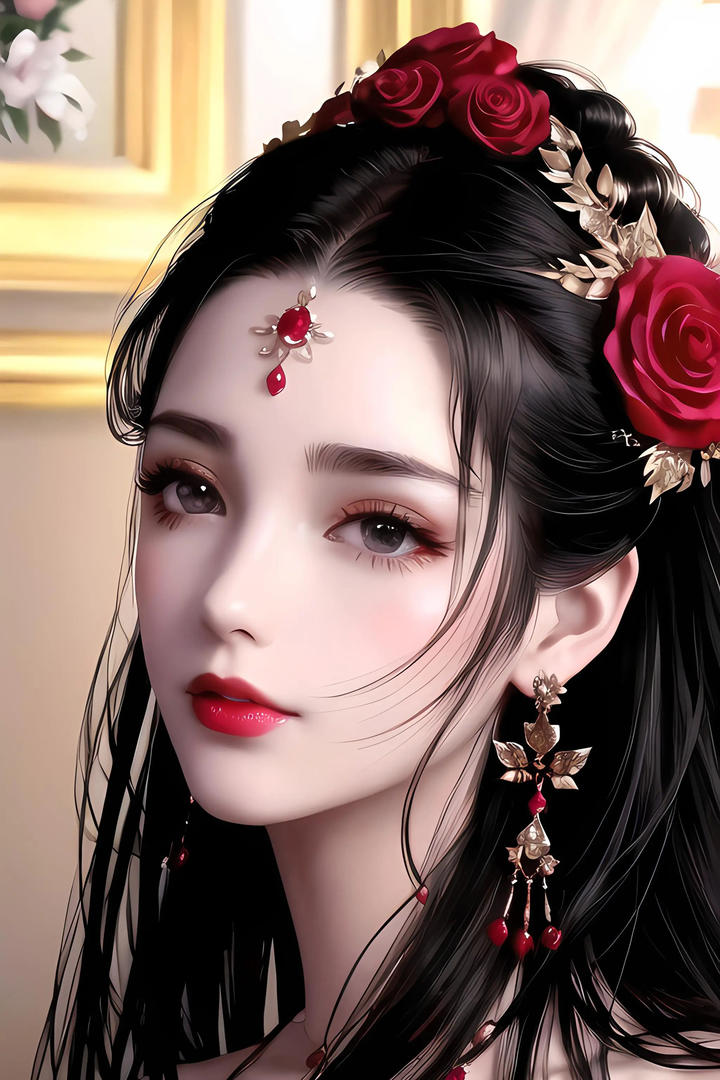 AI古装美女高清图片