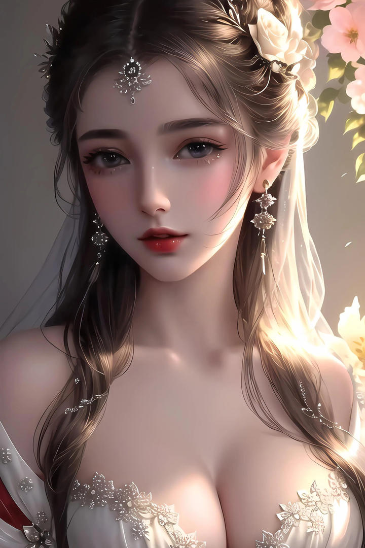 AI动漫美女高清壁纸图片