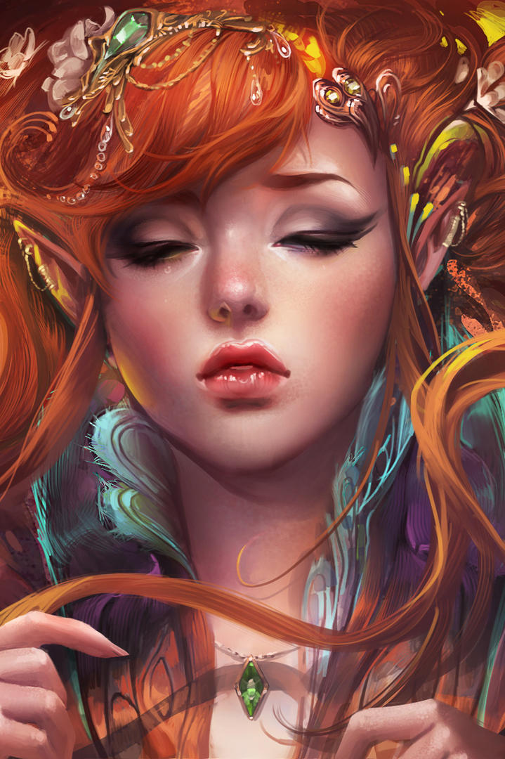 漂亮美女插画图片大全
