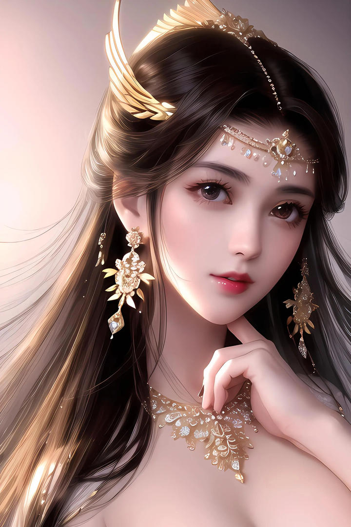 二次元AI美女图片