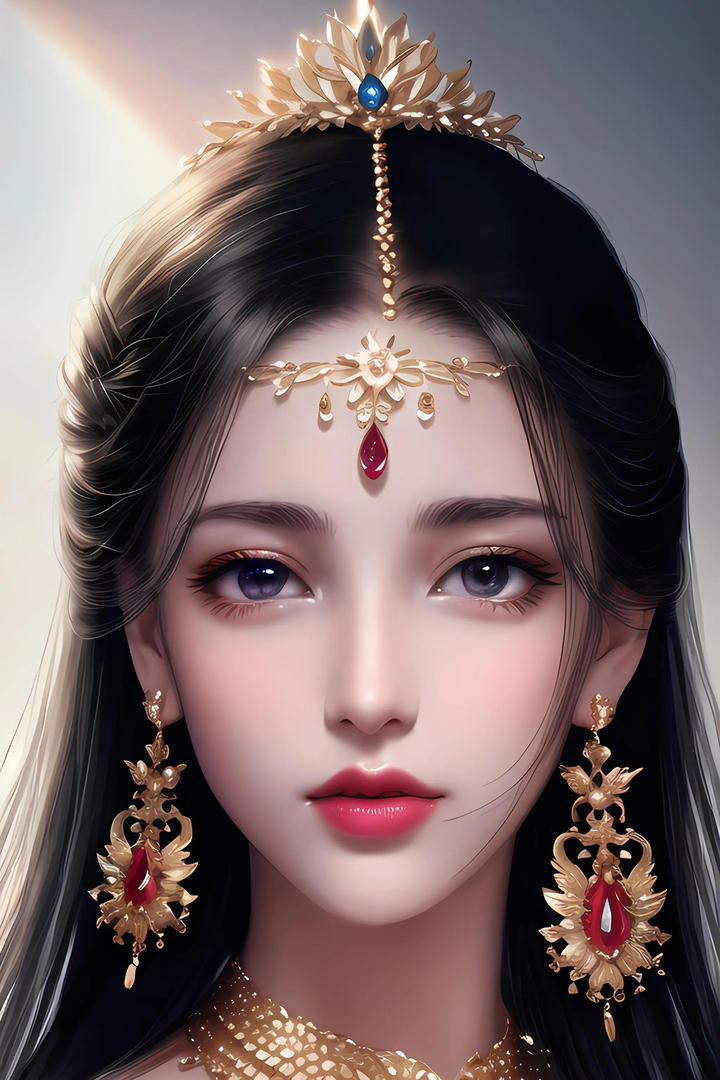 AI生成美女高清图片