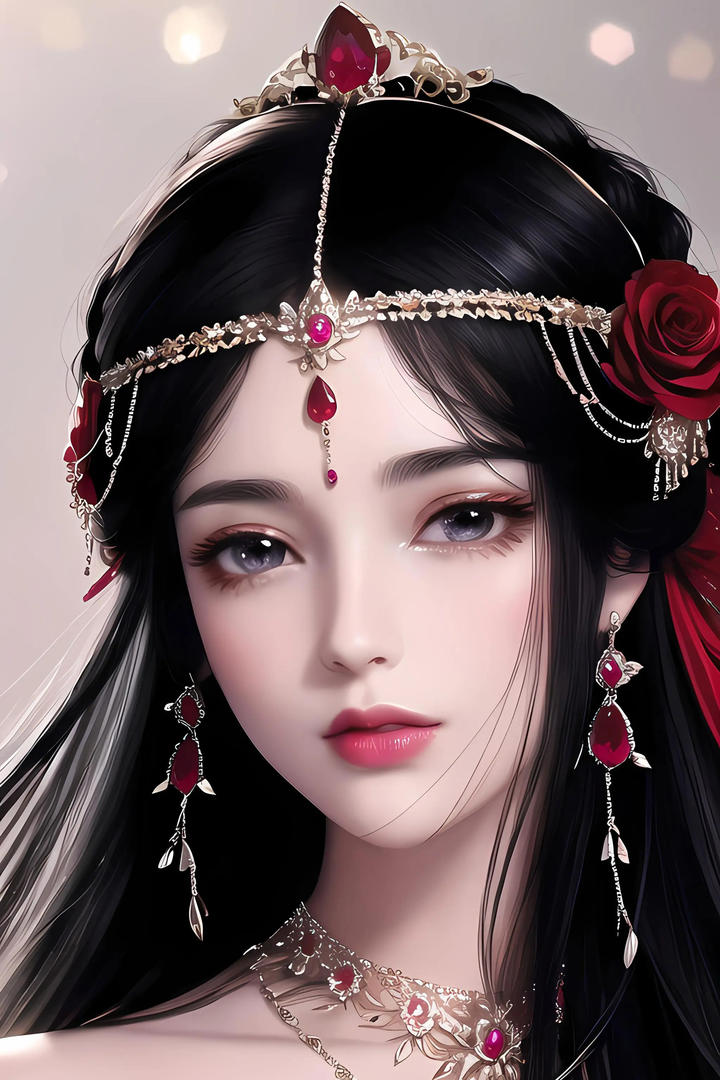 漂亮AI美女高清壁纸图片
